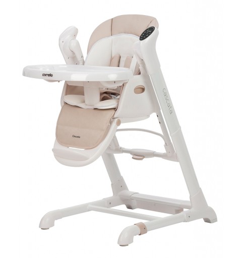 Carrello Cascata - krzesełko do karmienia, huśtawka | Cream Beige
